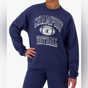 Navy blue champion football sweater